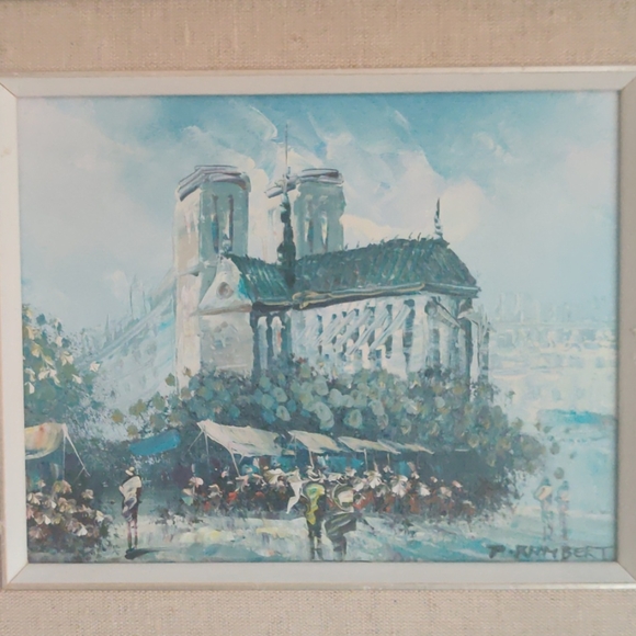 Original Paris painting on canvas by P.Rambert - Picture 2 of 12